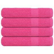 Кърпи за сауна FROGN 4 бр. Розови 80x200 см 360 г/м²