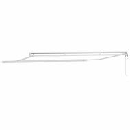 Рамка за сенник Бяло 400 × 300 cm Алуминий