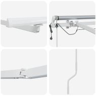 Рамка за сенник Бяло 500 × 300 cm Алуминий