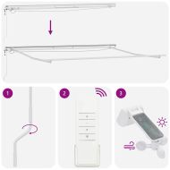 Рамка за сенник Бяло 500 × 300 cm Алуминий