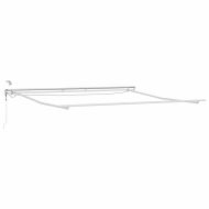 Рамка за сенник Бяло 450 × 350 cm Алуминий