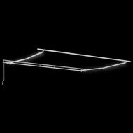 Рамка за сенник Бяло 450 × 350 cm Алуминий