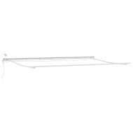 Рамка за сенник Бяло 600 × 350 cm Алуминий