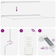 Рамка за сенник Бяло 600 × 350 cm Алуминий