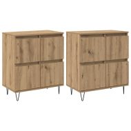 Скейдбордове 2 pcs дъб артизан 120 x 35 x 70 см Инженерно дърво