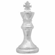 Скулптури 2 бр. Сребрист 17 x 17 x 42 см Алуминий