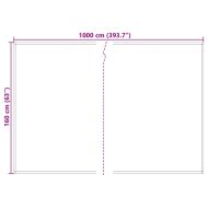 Смяна на сенник Светлосиво 1000 x 160 см Полиестерен плат