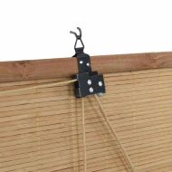 Ролетна щора С завеси Кафяво 140 x 160 cm бамбук