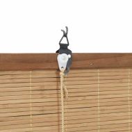 Ролетна щора С завеси Кафяво 140 x 160 cm бамбук