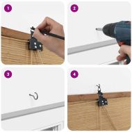 Ролетна щора С завеси Кафяво 140 x 160 cm бамбук