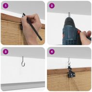 Ролетна щора С завеси Кафяво 140 x 160 cm бамбук