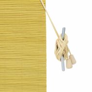 Ролетна щора С завеси Жълто 110 x 160 cm бамбук