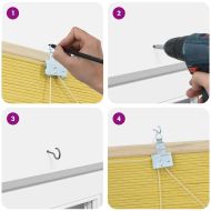 Ролетна щора С завеси Жълто 110 x 160 cm бамбук