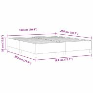Легло с пружинирана основа Синьо 180 x 200 cm Кордюрова тъкан