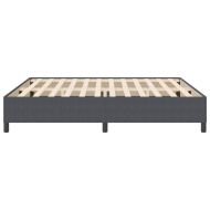 Легло с пружинирана основа Тъмносиво 200 x 200 cm