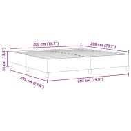 Легло с пружинирана основа Синьо 200 x 200 cm Кордюрова тъкан