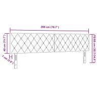 Облегалка за глава Тъмен зелен 200 cm Кадифе