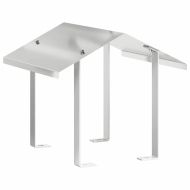 Капак за камина Сребрист 40 x 40 x 37,5 см Неръждаема стомана