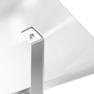 Капак за камина Сребрист 50 x 50 x 37 см Неръждаема стомана