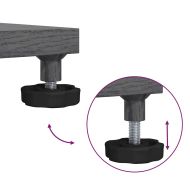 Основа за чадър Тъмен сив дървесен вид 45 x 45 x 31 см