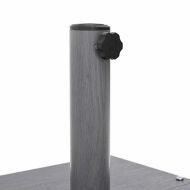 Основа за чадър Тъмен сив дървесен вид 45 x 45 x 31,5 см