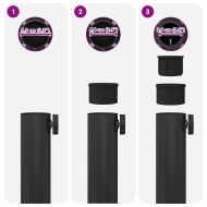 Основа за чадър Черно 45 x 45 x 31,5 см