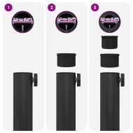 Основа за чадър Черно 48 x 48 x 32 см