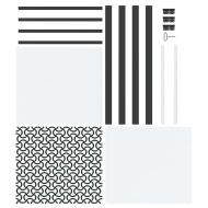 Стъклена врата Черно 76 x 3.5 x 201.5 см Алуминий