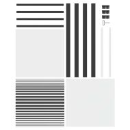 Стъклена врата На райета Черно 76 x 3.5 x 201.5 см Алуминий