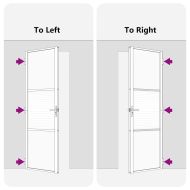 Стъклена врата На райета Черно 76 x 3.5 x 201.5 см Алуминий