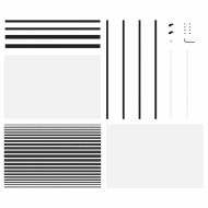 Стъклена врата На райета Черно 102,5 x 2 x 205 см Алуминий