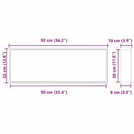 Нишата за душ Черно 90 x 30 x 9,5 см Неръждаема стомана