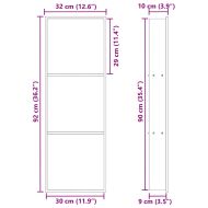 Нишата за душ Сребрист 90 x 30 x 9,5 см Неръждаема стомана