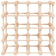 Поставка за вино за 20 бутилки 46,5x23x46,5 см бор масив