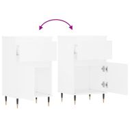 Бюфет бял 40x35x70 см инженерно дърво