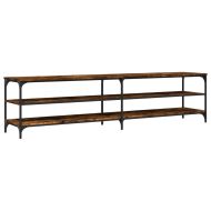 ТB шкаф, опушен дъб, 200x30x50 см, инженерно дърво и метал