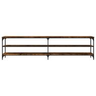 ТB шкаф, опушен дъб, 200x30x50 см, инженерно дърво и метал