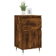 Бюфет опушен дъб 40x35x70 см инженерно дърво