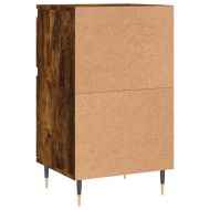 Бюфет опушен дъб 40x35x70 см инженерно дърво