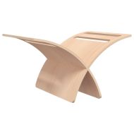 Дървена поставка за списания, подова, натурална