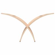 Дървена поставка за списания, подова, натурална