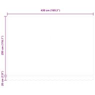 Прибираща се тента оранжево и кафяво 4,5x3 м плат и алуминий