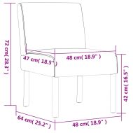 Тапициран стол, тъмносив, текстил