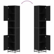 Комплект мебели за баня с рафт Черния дъб 35 x 37,5 x 188,5 см