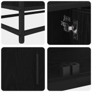 ТВ Единици 2 pcs Черния дъб 240 x 35 x 41 см Инженерно дърво