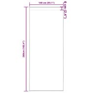 Завеси за затъмняване с пръстени 2 pcs Ярко бяло 260 x 140 см