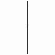 Стена за душ с влизане Черно 90 x 6.5 x 190 см