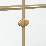 Стена за душ с влизане Златист 80 x 6,5 x 190 см