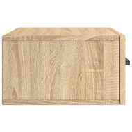 Нощни шкафчета за стенен монтаж, 2 бр, сонома дъб, 35x35x20 см