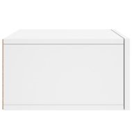 Нощно шкафче за стенен монтаж, бяло, 35x35x20 см
